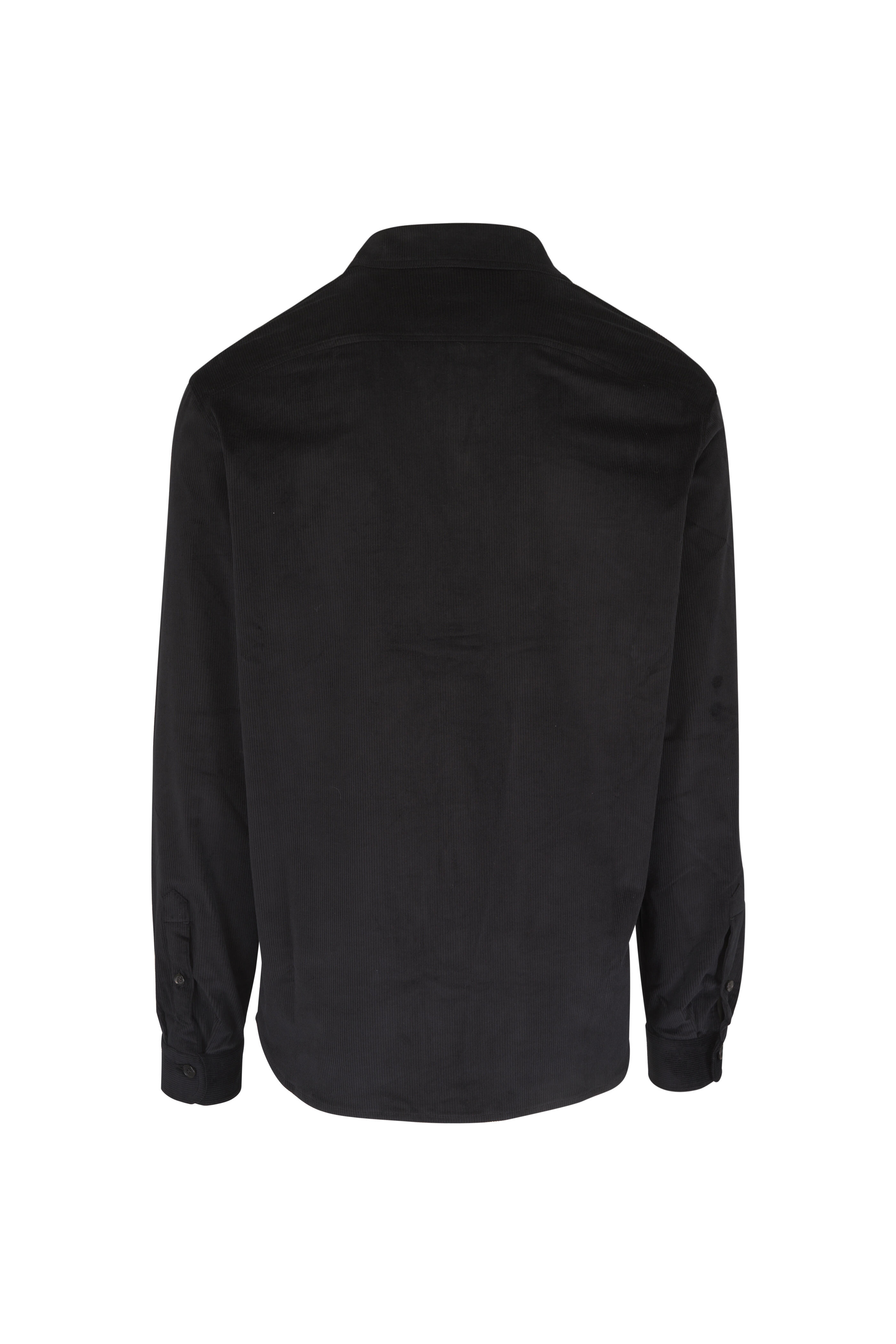 Isaia - Black Corduroy Overshirt