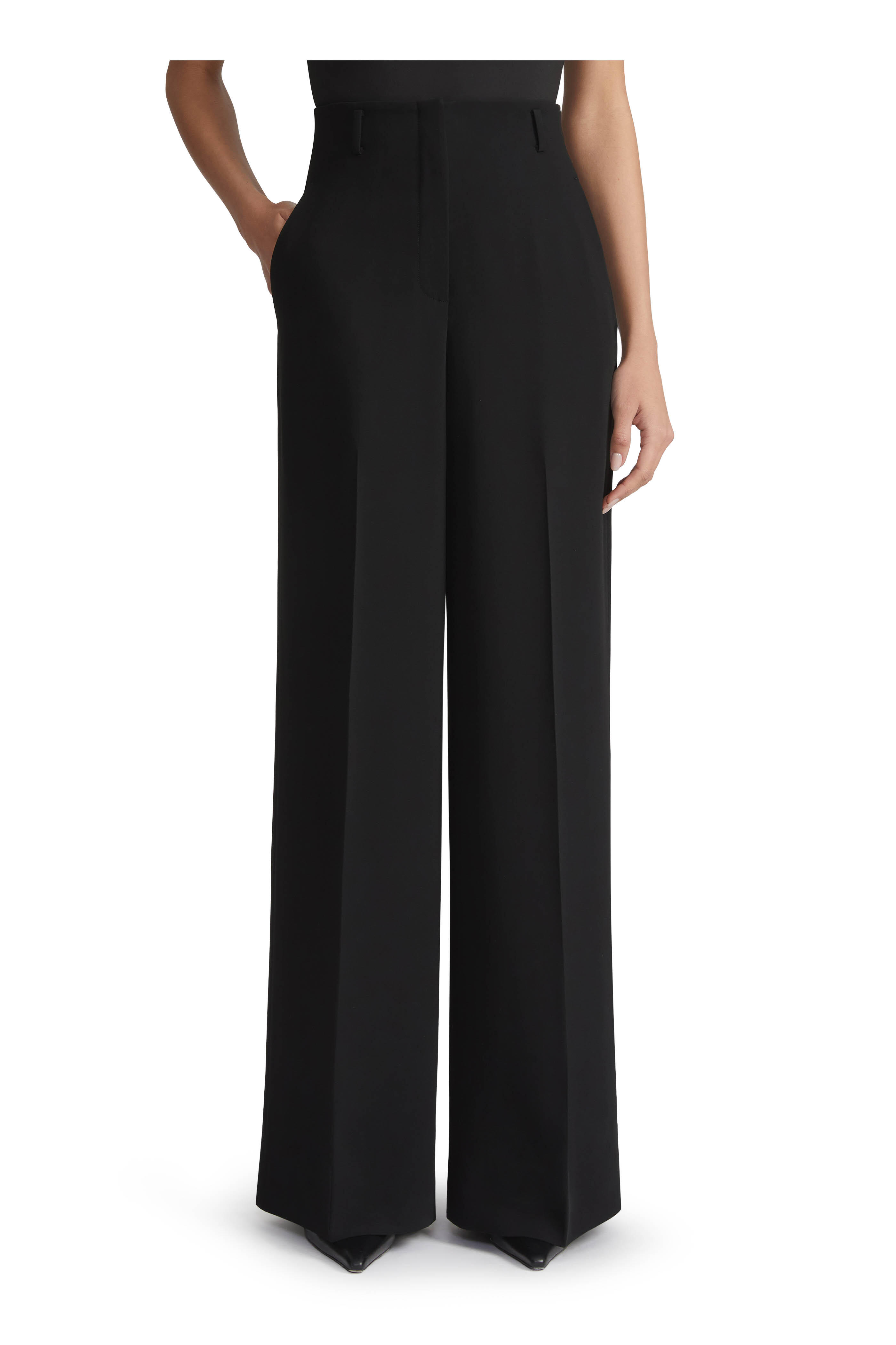 Lafayette 148 New York - Thames Black Wide Leg Pant