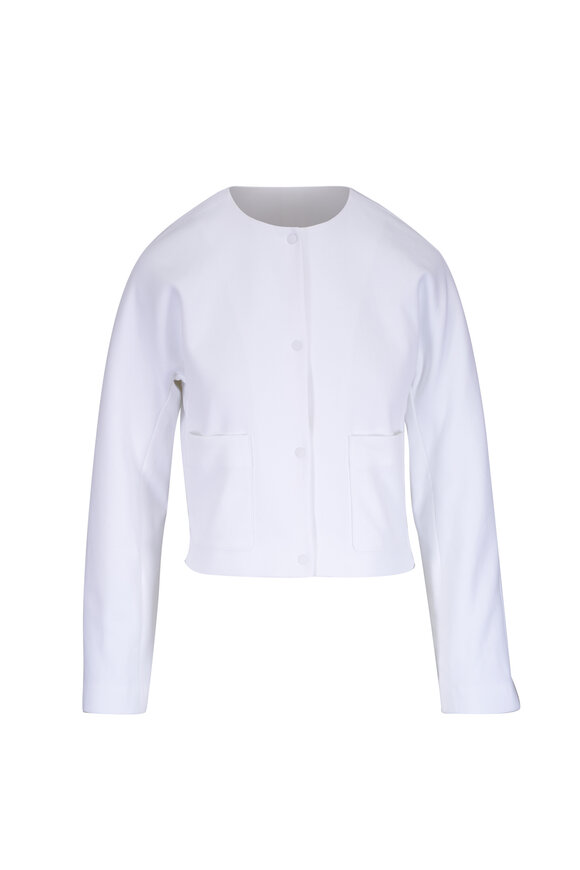 Vince - Optic White Summer Shirt Jacket | Mitchell Stores