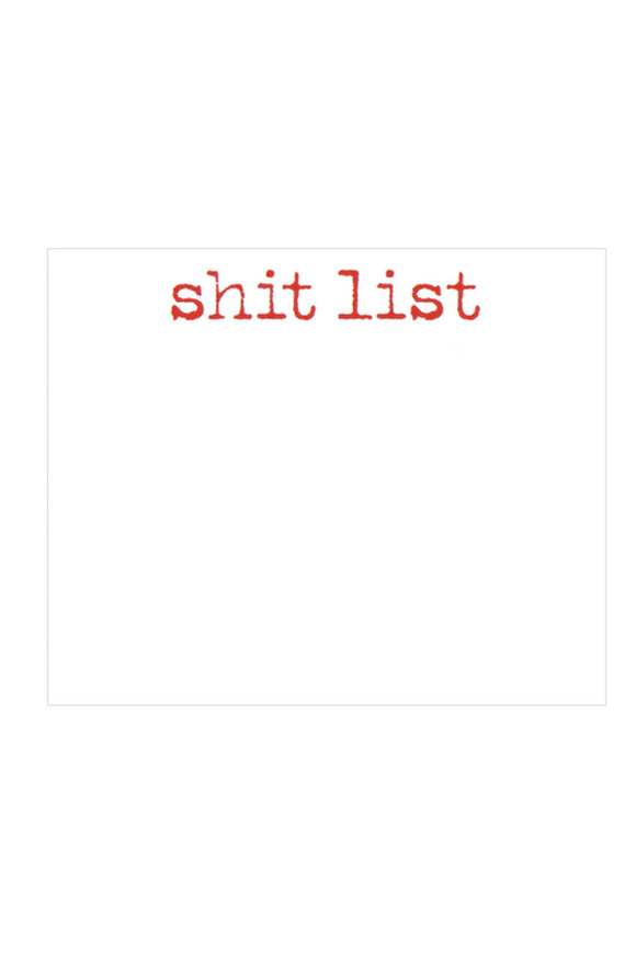 Black Ink Sh*t List Notepad