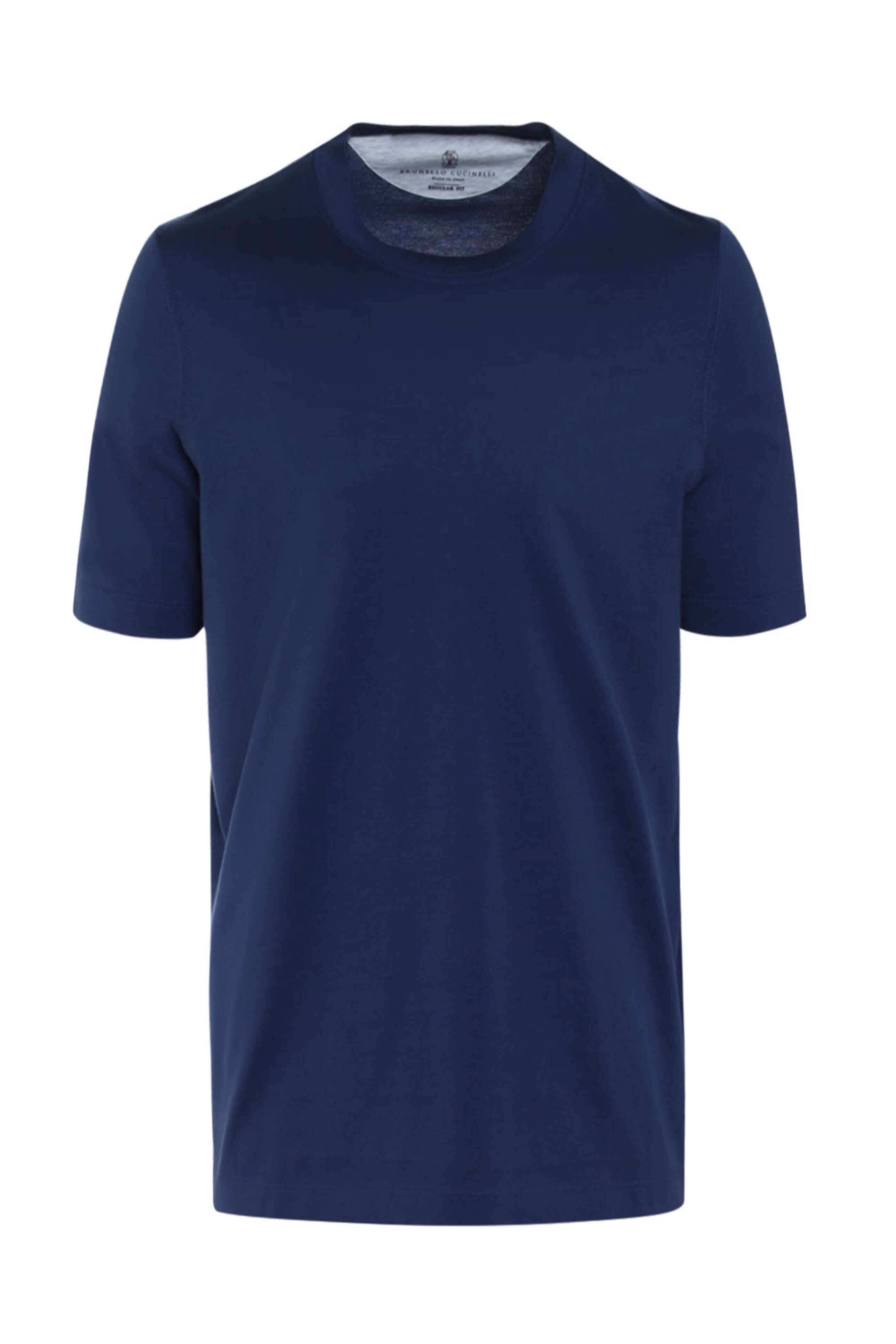 Brunello Cucinelli - Deep Blue Cotton T-Shirt