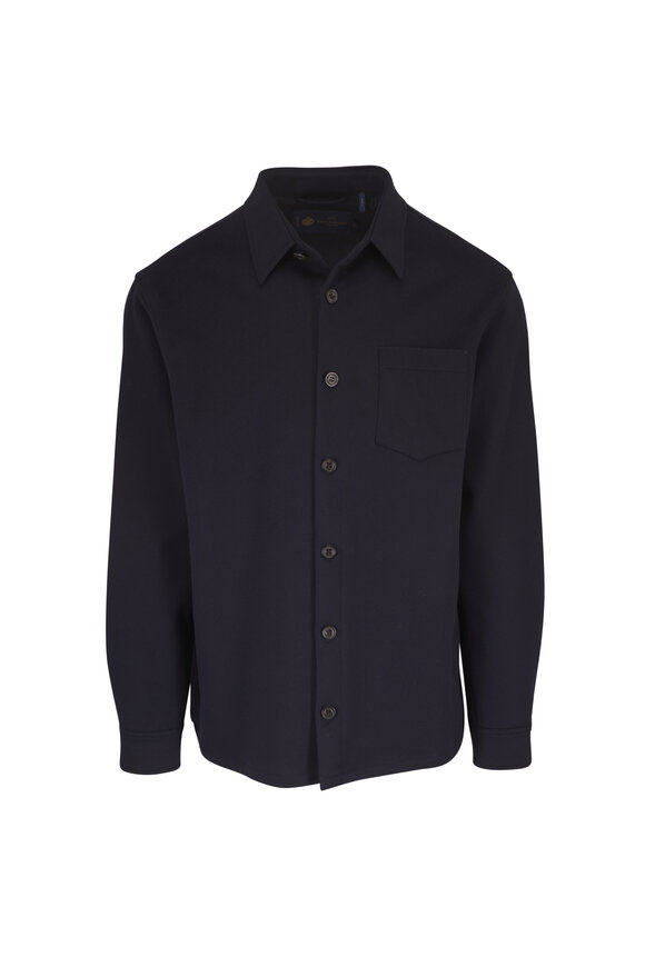 Paul & Shark Blue Cotton Overshirt - view 1