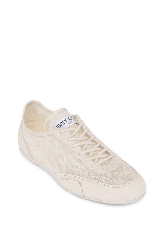 Jimmy Choo Sunny Latte Leather Mix Running Sneaker