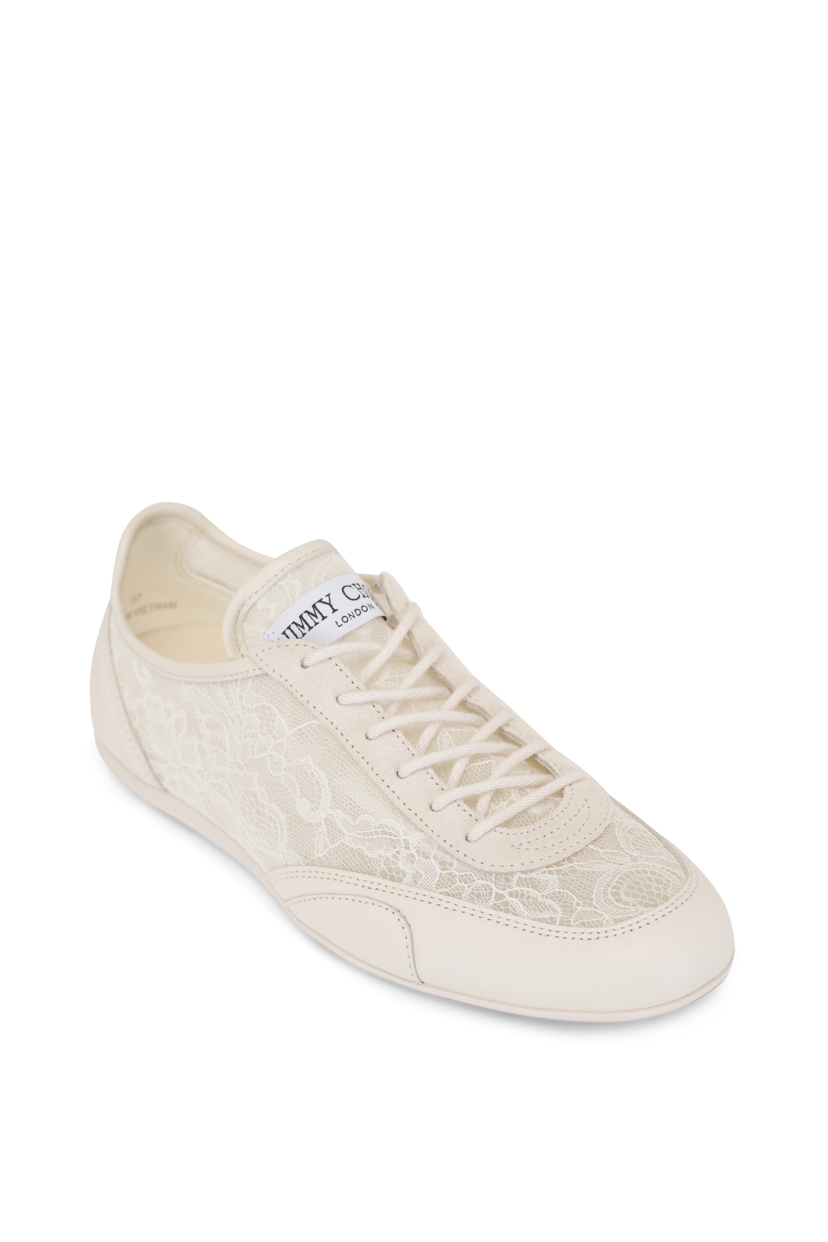Jimmy Choo - Sunny Latte Leather Mix Running Sneaker