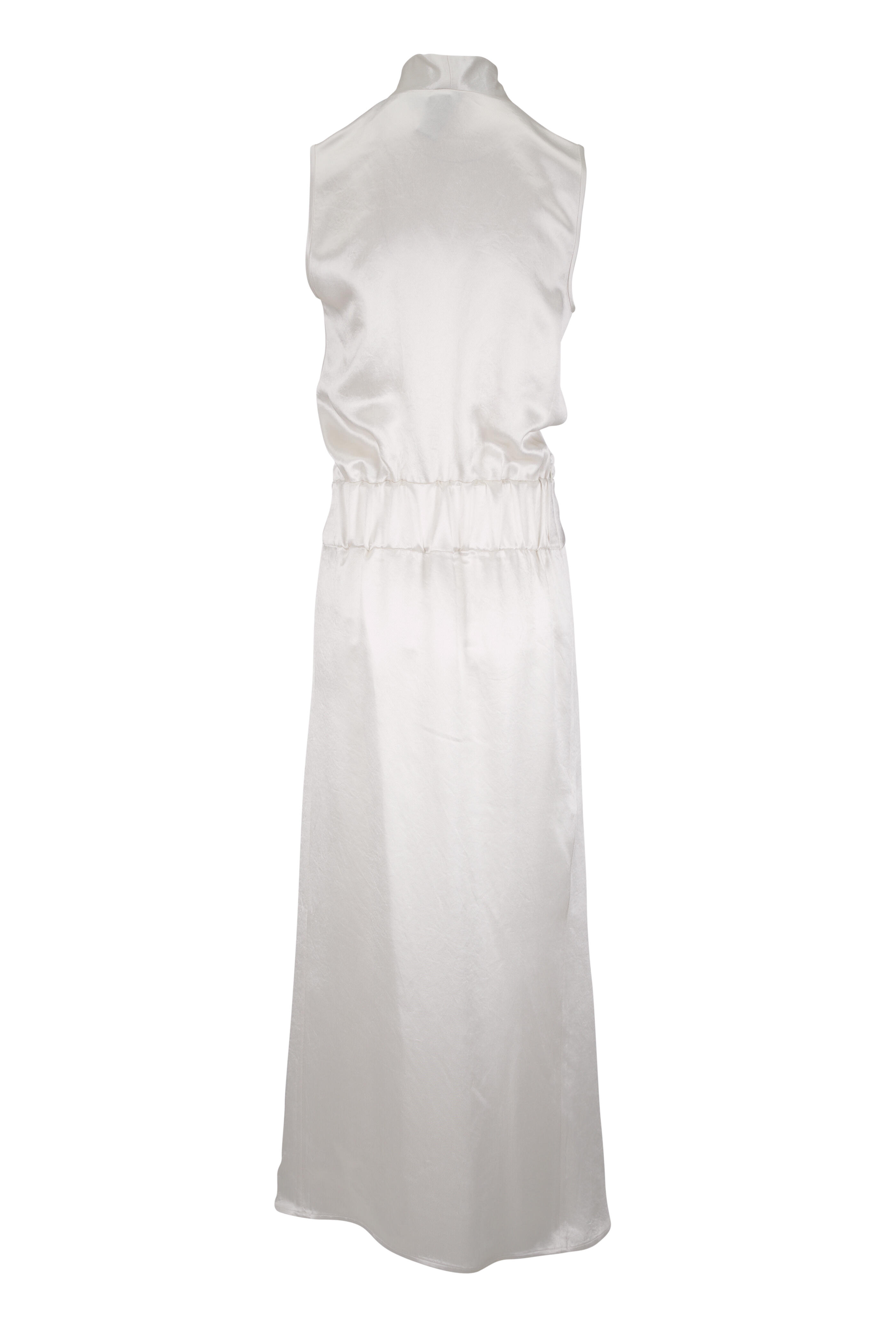 Zero + Maria Cornejo - Jazmin Ero Chalk Shiny Drape Dress - view 4