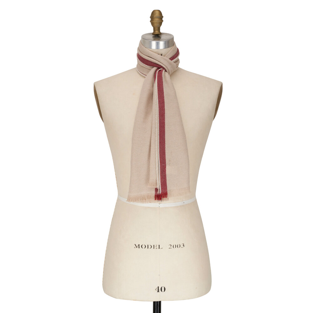 Brunello Cucinelli Cashmere Plaid Scarf