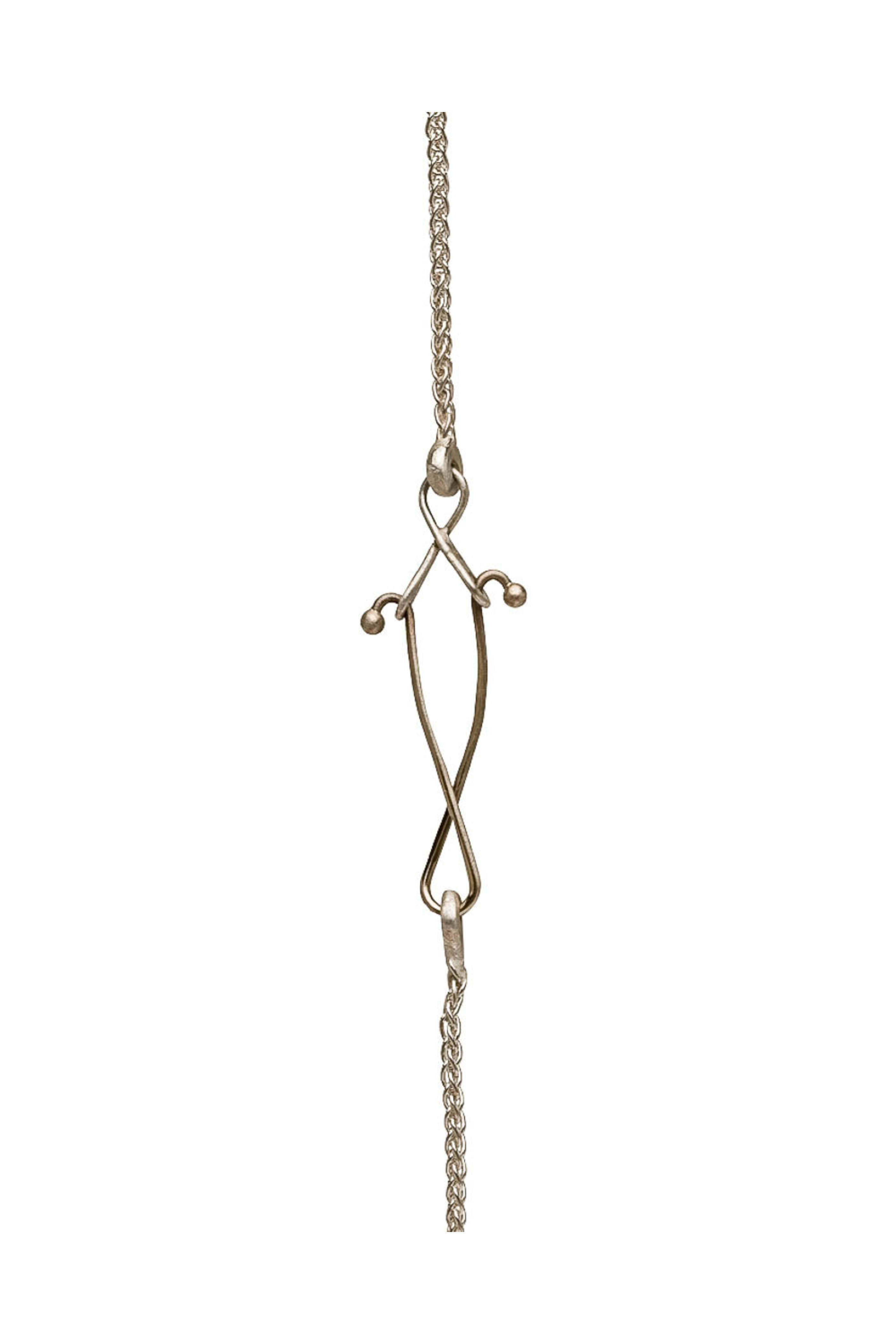 Ted Muehling - Sterling Silver Blue Chalcedony Pendant Necklace