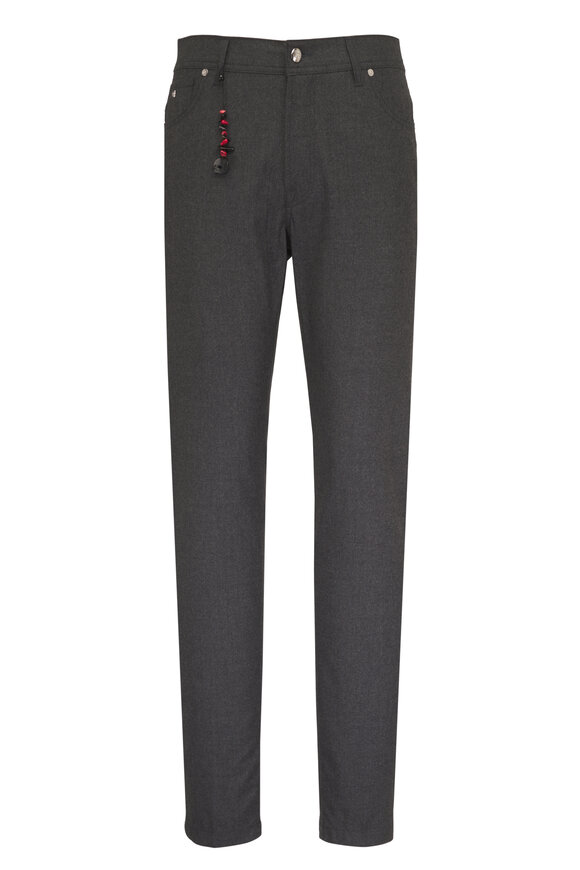 Marco Pescarolo Nerano Dark Gray Flannel Five Pocket Pant - view 1