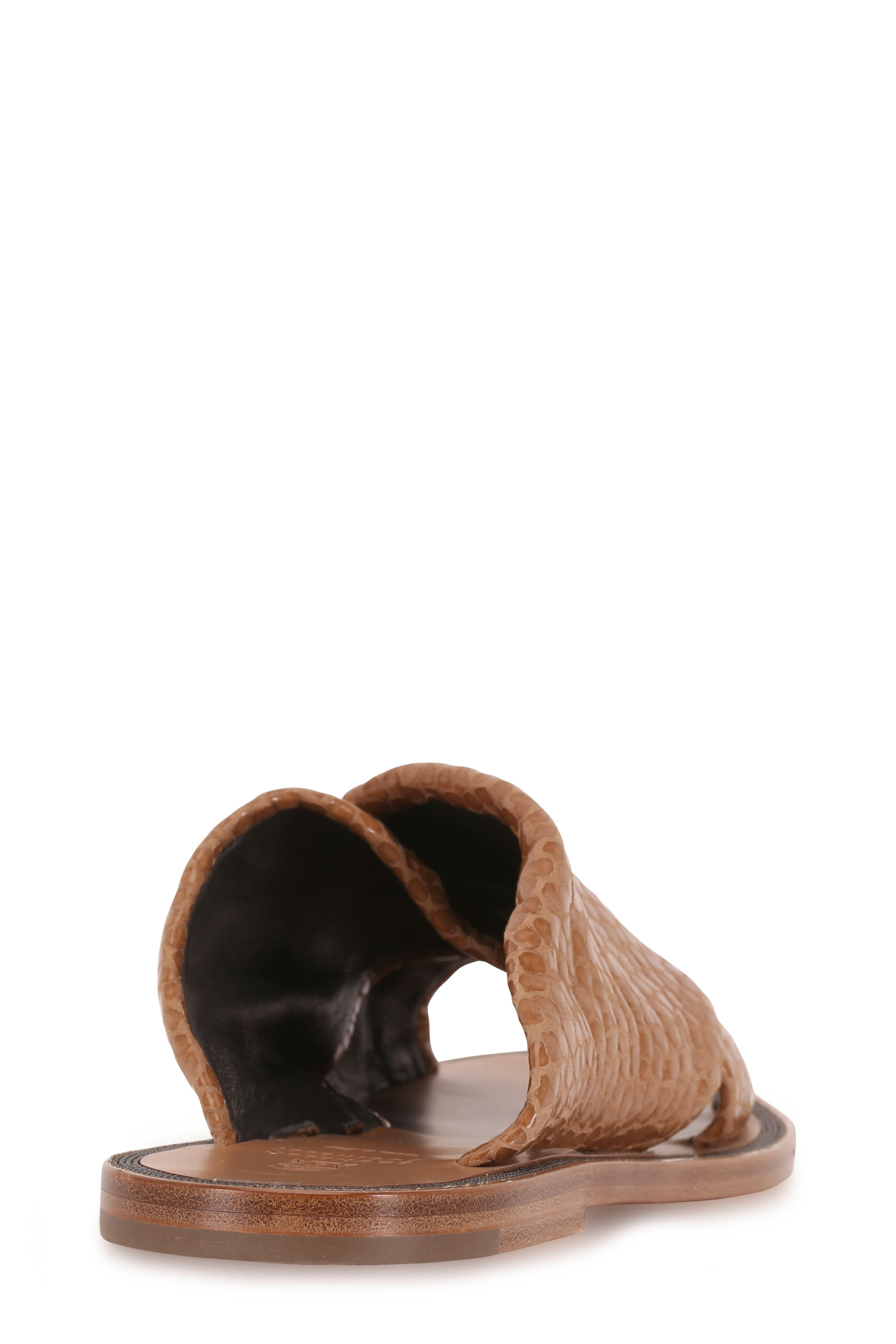 Brunello Cucinelli - Light Brown Textured Leather Criss