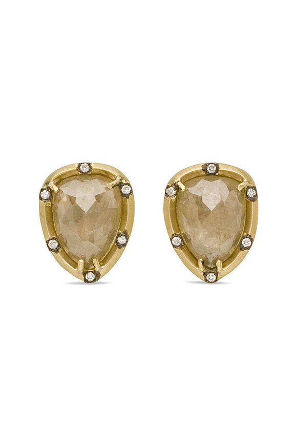 Sylva & Cie - Rough Cut Diamond Studs