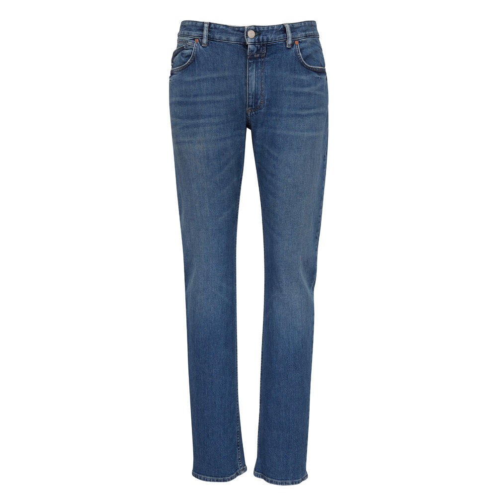 Closed - Mid-Blue Unity Slim Jean | Mitchell Stores