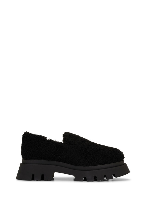 Dorothee Schumacher - Black Furry Chic Loafer, 55mm