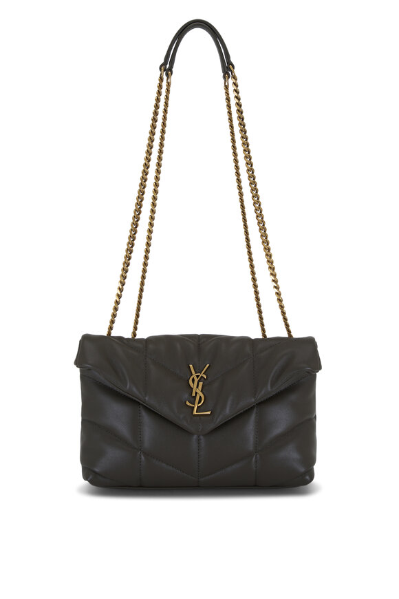 Saint Laurent - Toy Light Musk Puffer Quilted Leather Chain Bag 