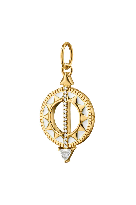 Monica Rich Kosann 18k Yellow Gold Small Sundial Charm