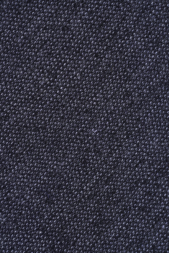 Kiton Gray Textured Wool Necktie - view 2