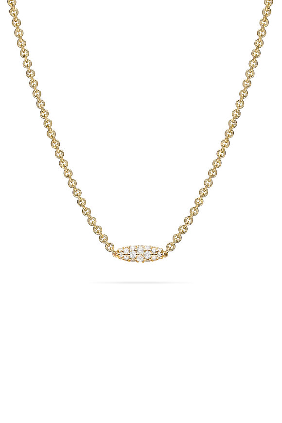 Paul Morelli - 18K Yellow Gold Diamond Pipette Necklace