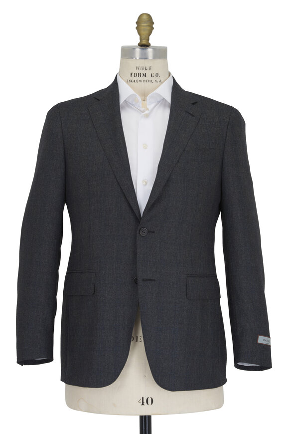 Canali - Kei Gray Plaid Wool Suit 
