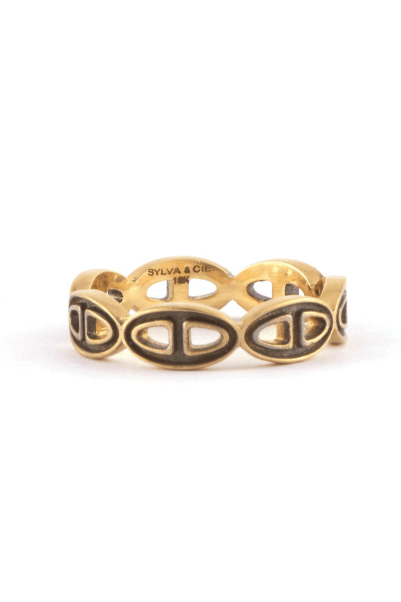Sylva & Cie Small Buckle Ox Ring - view 1