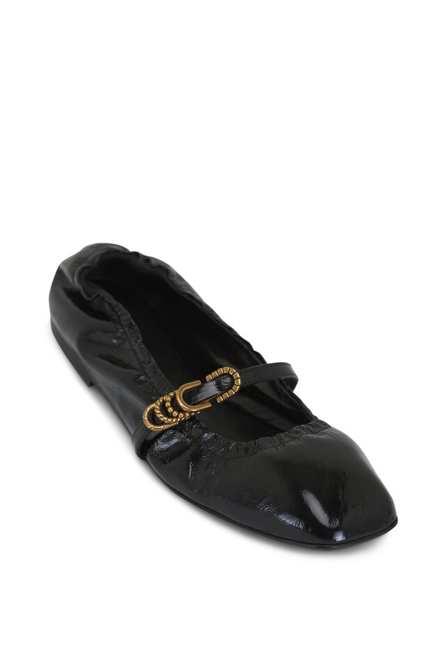 ジミーチュウ　フラットシューズ　紺　36  ATTILA Jimmy Choo - Attila Navy Blue Woven Fabric Point Toe Flat