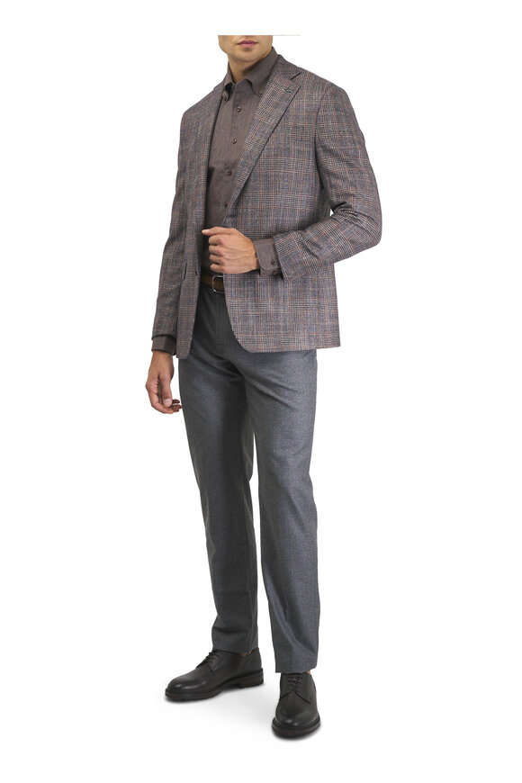 Marco Pescarolo Medium Gray Cashmere Five Pocket Pant - view 5