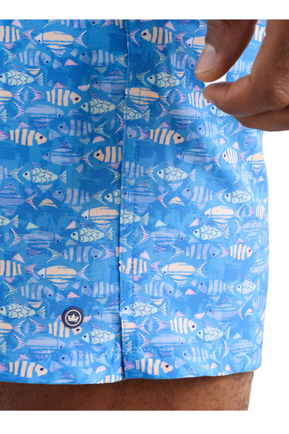 Peter Millar Sunfish Marina Blue Swim Trunks - view 5