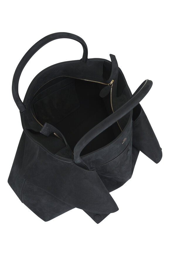 Totême Mercer Black Nubuck Leather Tote - view 4