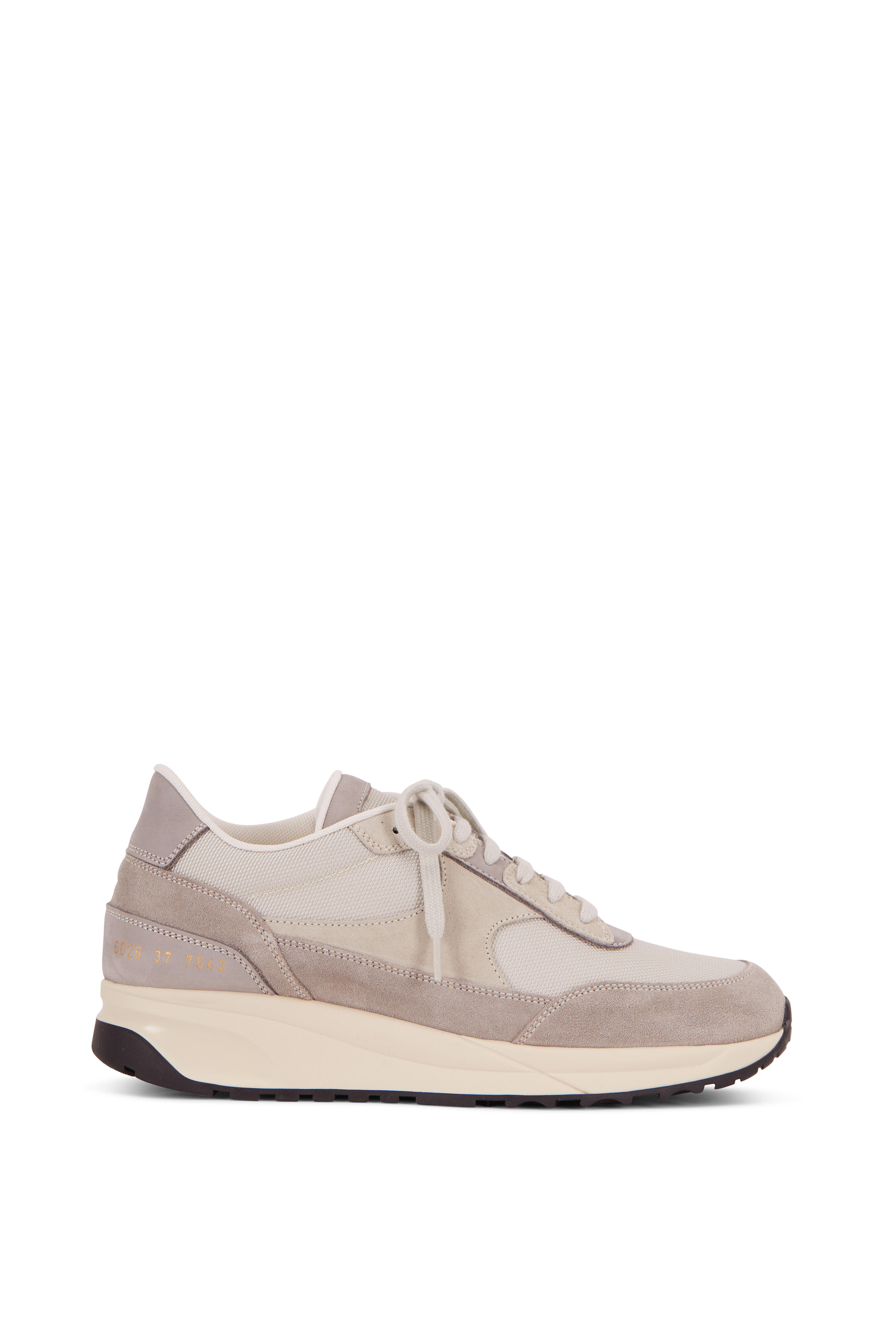 WOMAN by COMMON PROJECTS - Track Light Gray Mesh & Suede Classic Sneaker