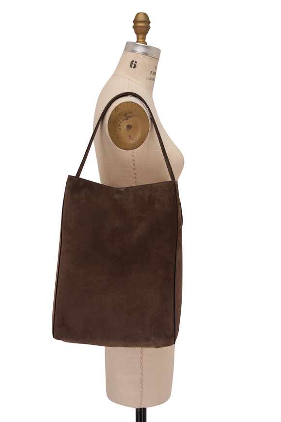 Khaite - Frida Toffee Suede Hobo Bag 