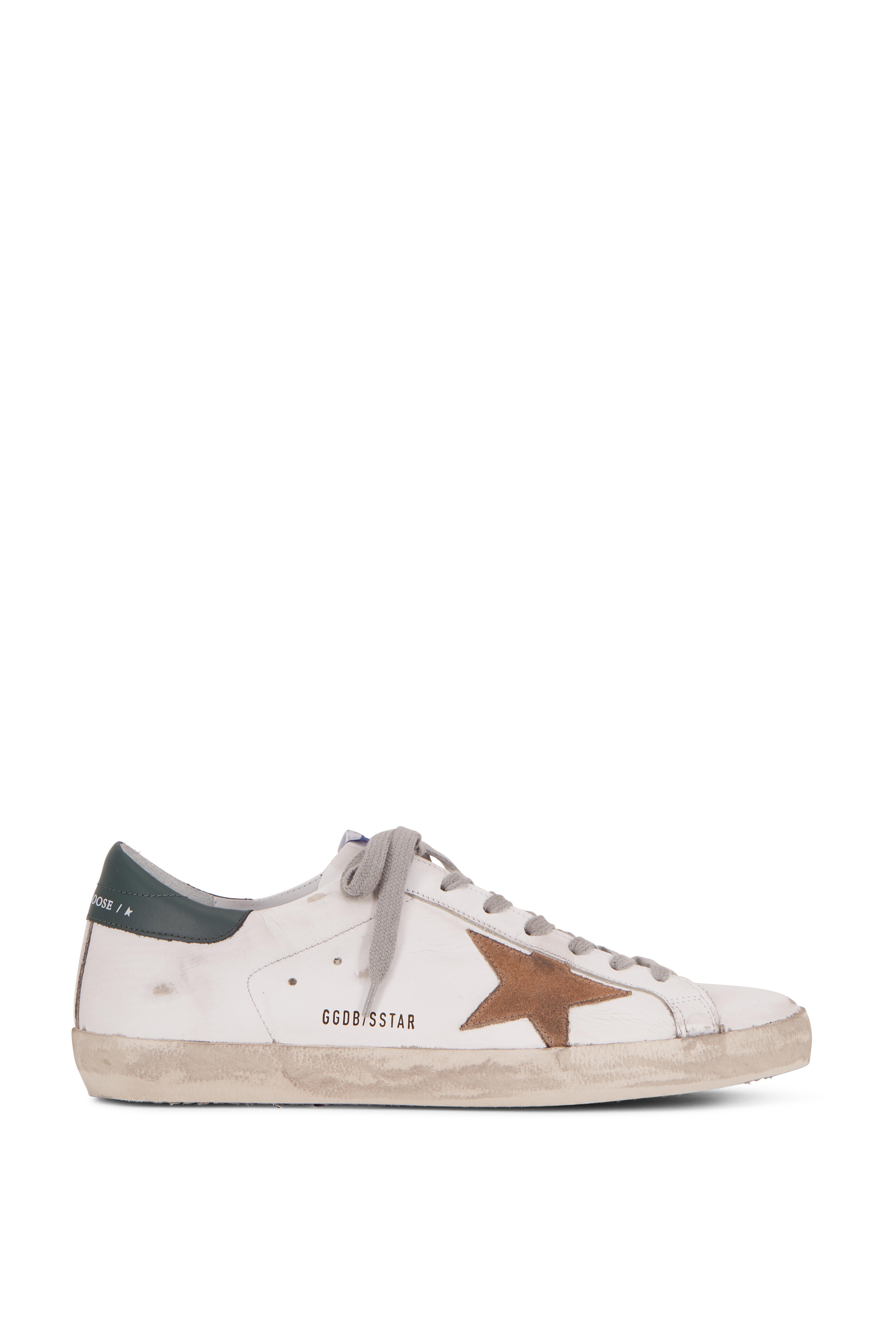 Golden Goose - Super-Star White Leather Tan Star Sneaker