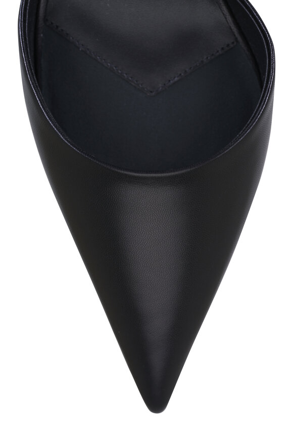Christian Louboutin Milena Black Leather Mule, 60mm - view 4