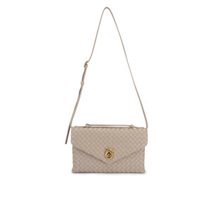 BOTTEGA VENETA ベージュ編み込みバッグ Bottega Venetia ベージュ 編み込み模様 バッグ