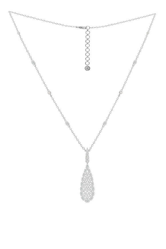 Sutra - 18K White Gold Diamond Necklace