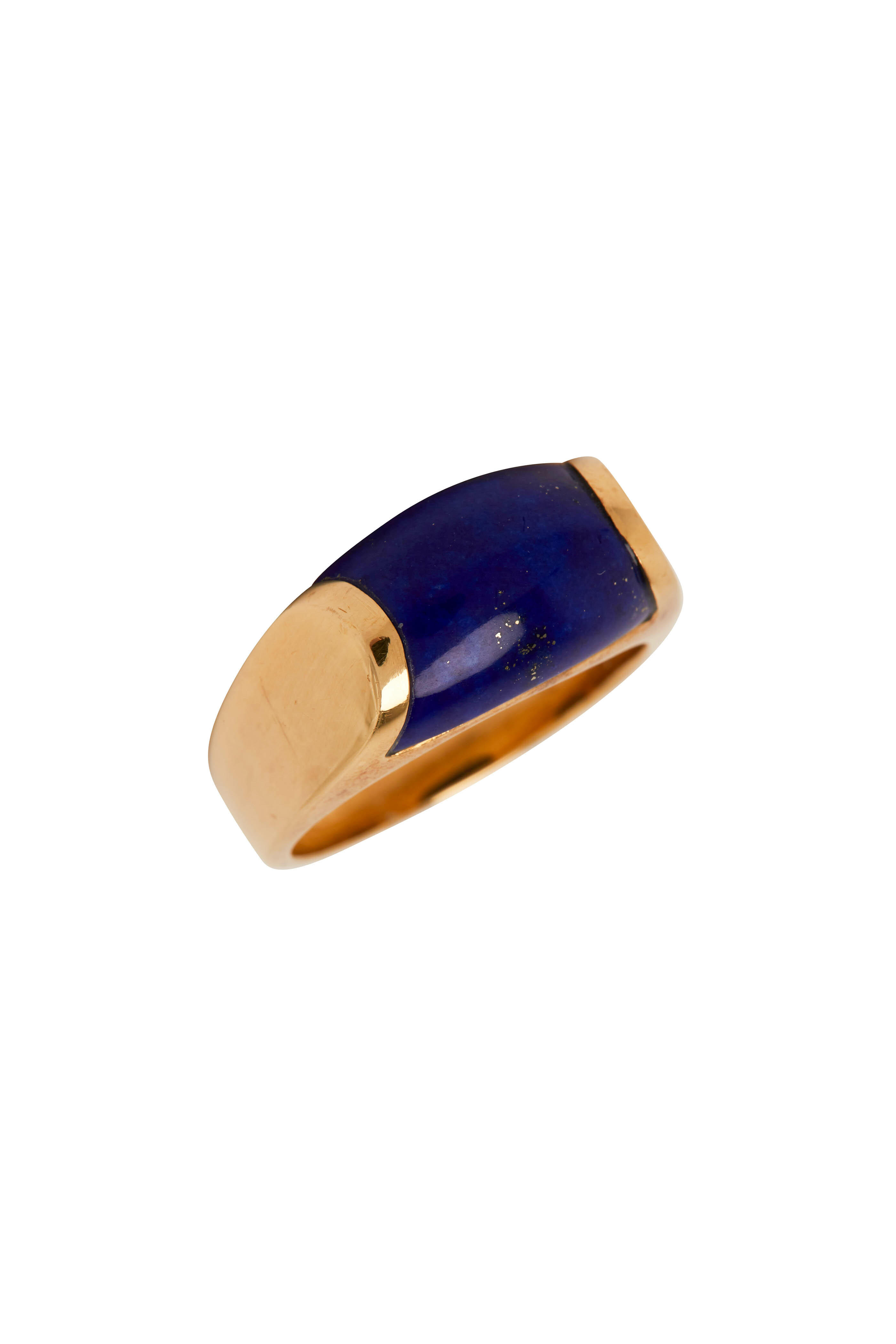 Estate Jewelry - 1980's Bulgari Lapis Ring | Mitchell Stores