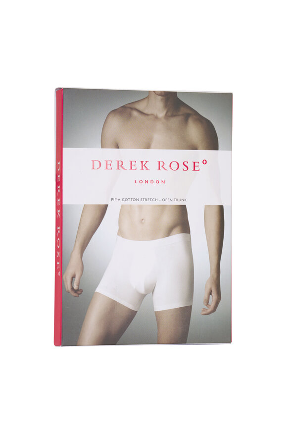 Derek Rose White Cotton Boxer Brief