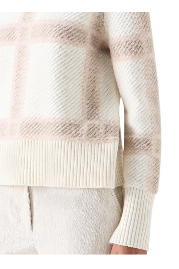 Akris Punto Cashew Intarsia Plaid Sweater - view 5