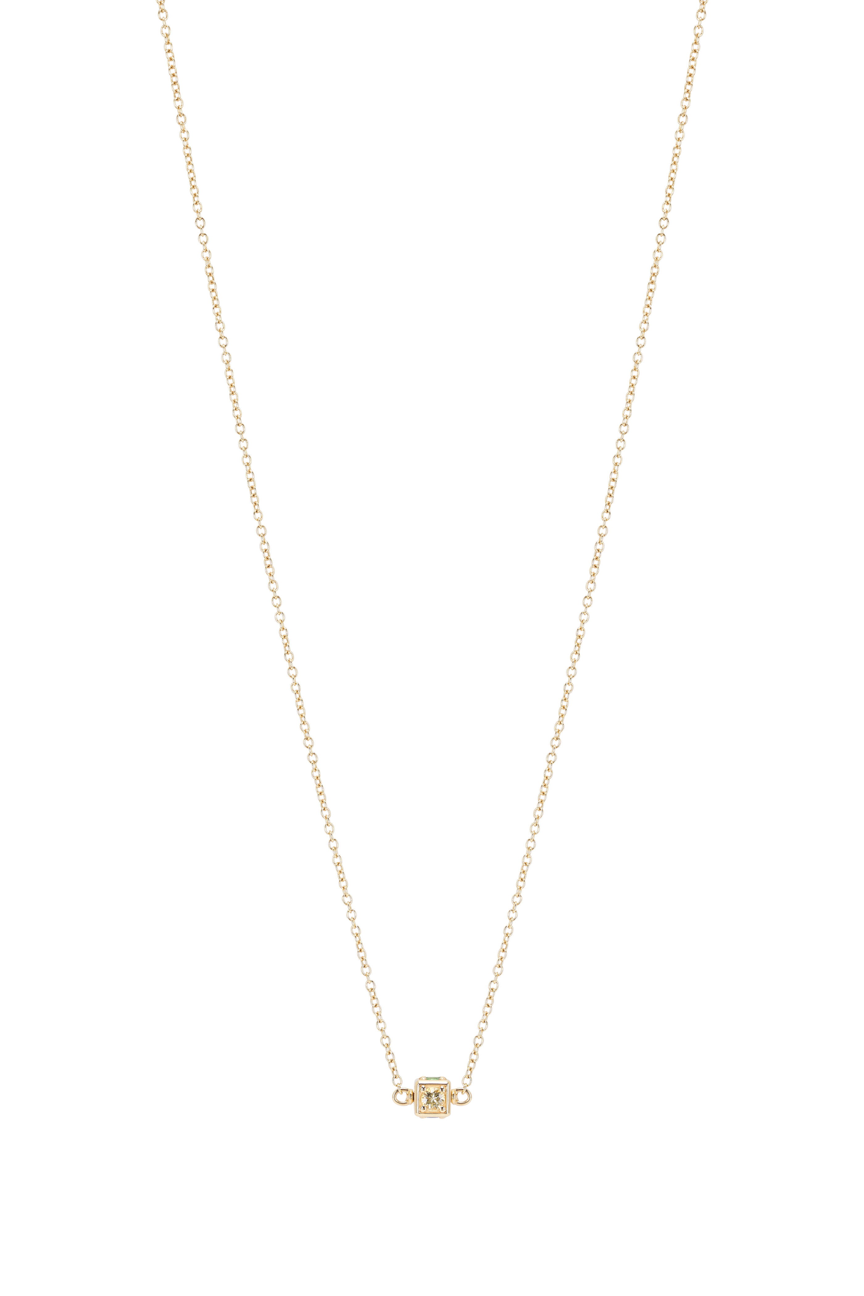 Miseno - 18k Yellow Gold Diamond & Sapphire Faro Necklace