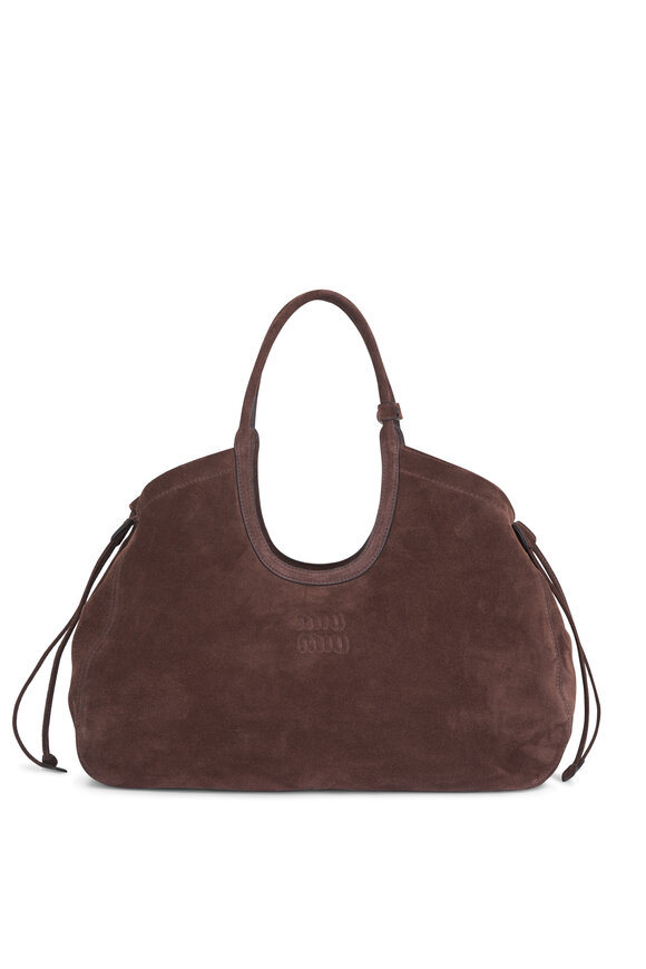 Miu Miu Ivy Testa Di Moro Suede Shoulder Bag - view 1