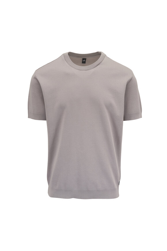 WAHTS Stone Gray Cotton Pique T-Shirt