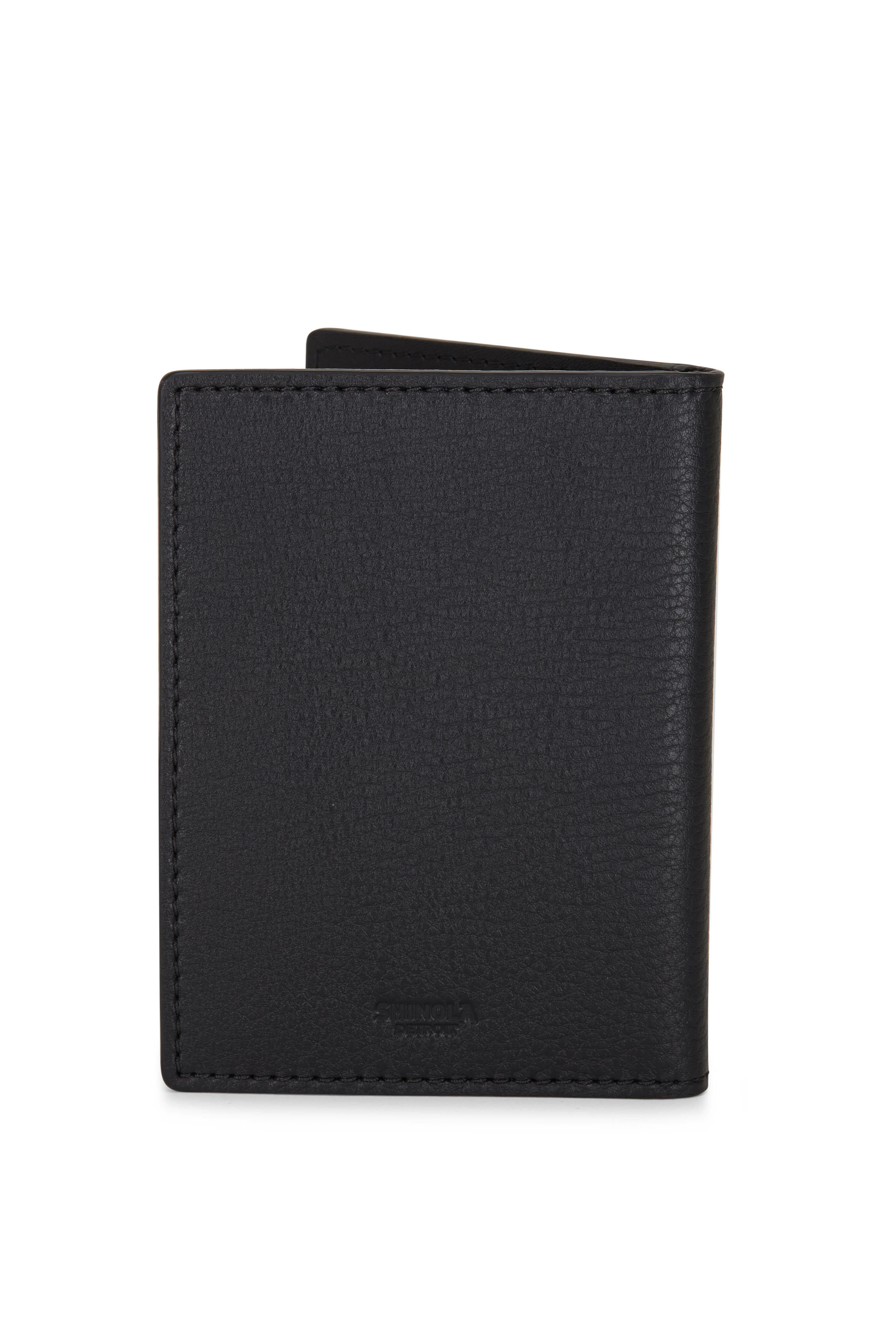 Shinola - Black Leather Passport Wallet