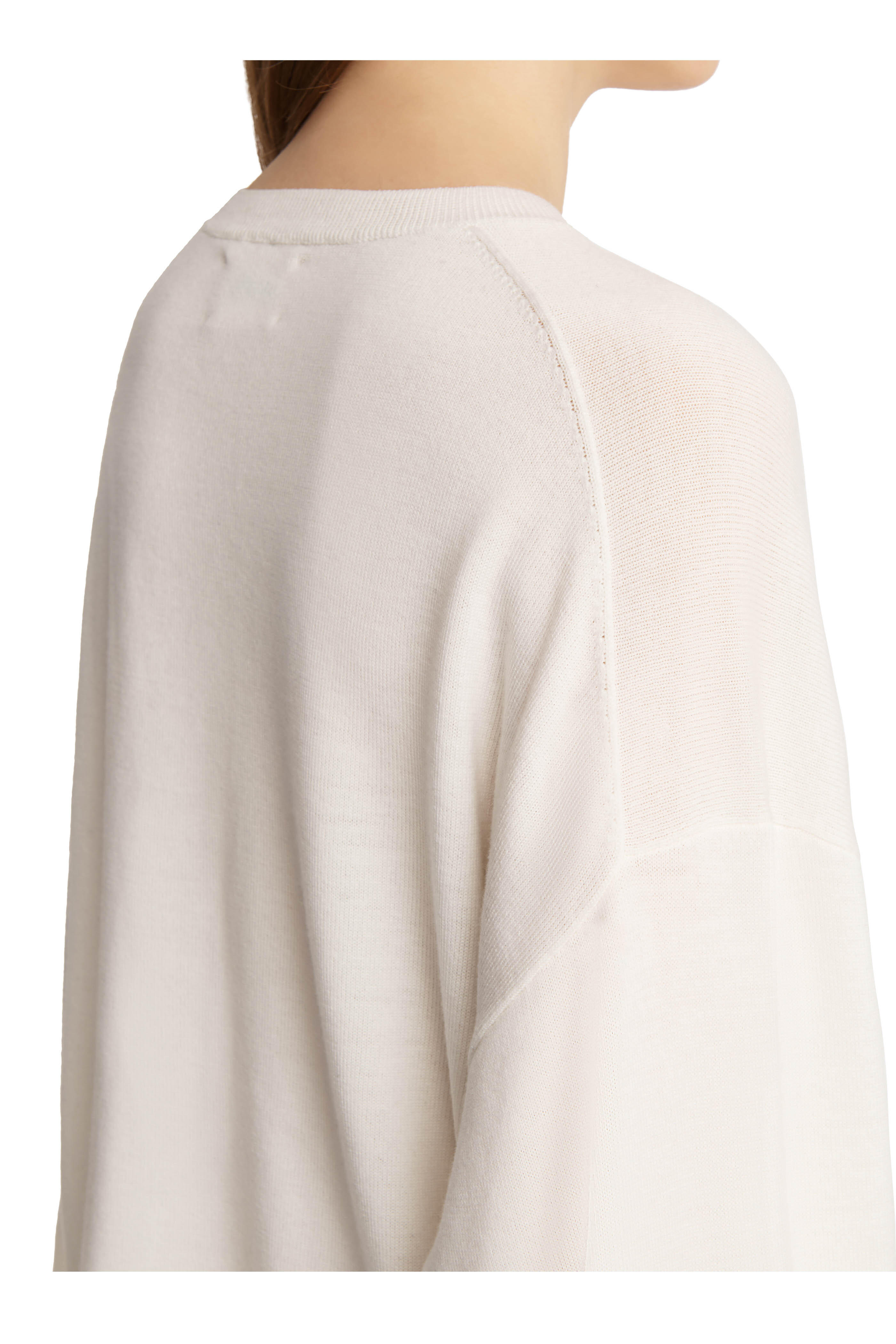 Khaite - Darcy Ecru Crewneck Wool Top