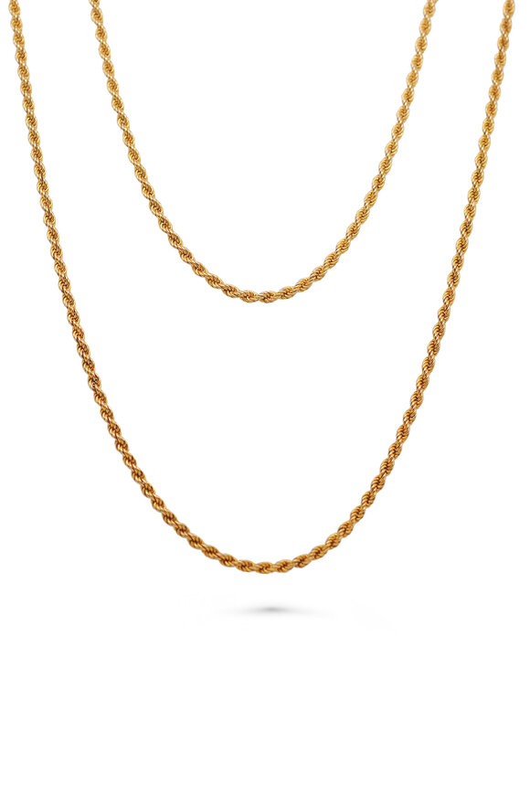 Kali Zoe 14k Yellow Gold Vintage Layered Rope Chain - view 1