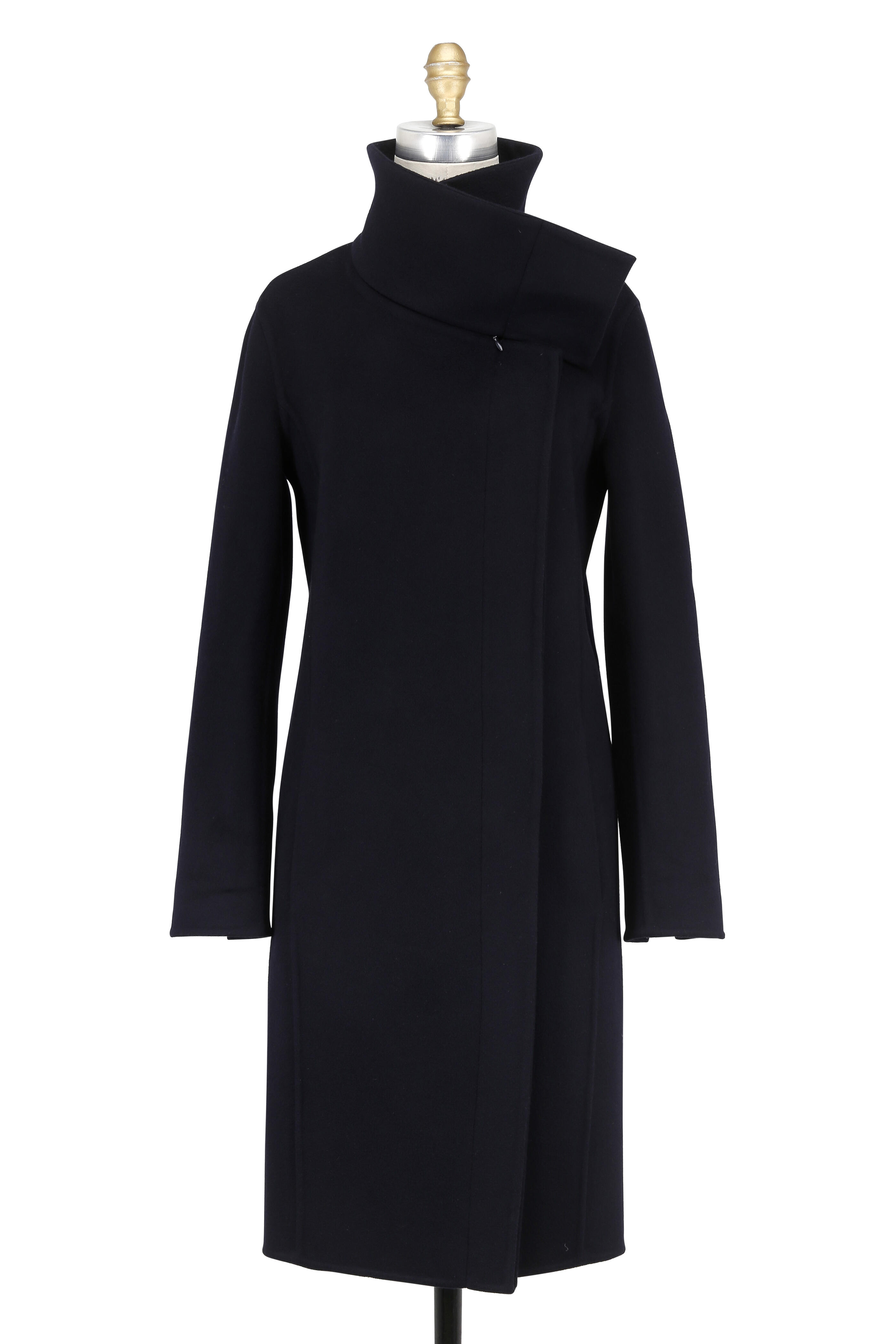 Akris - Magnolia Midnight Double-Faced Cashmere Coat