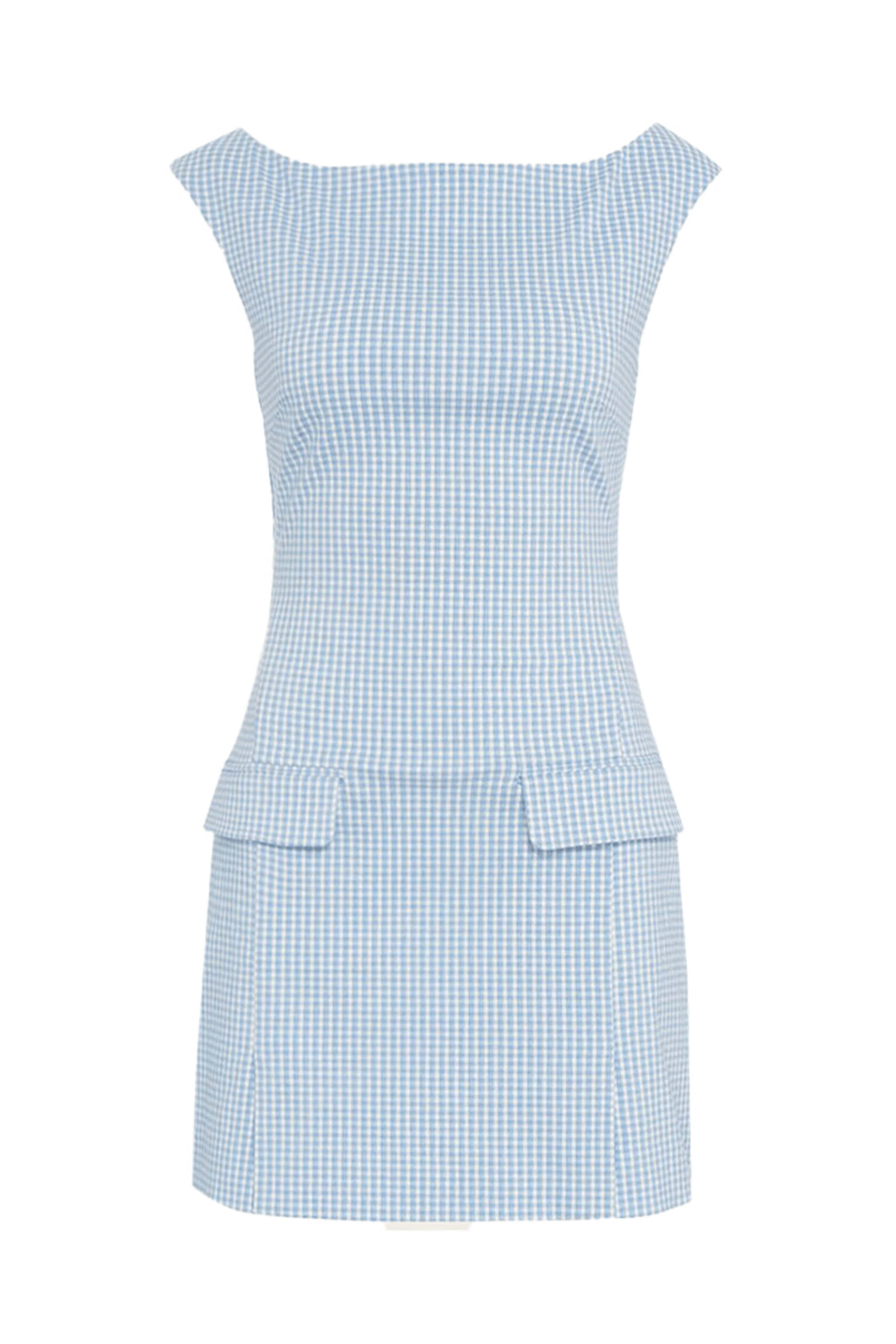 Staud - Sky Micro Check Walker Dress | Mitchell Stores