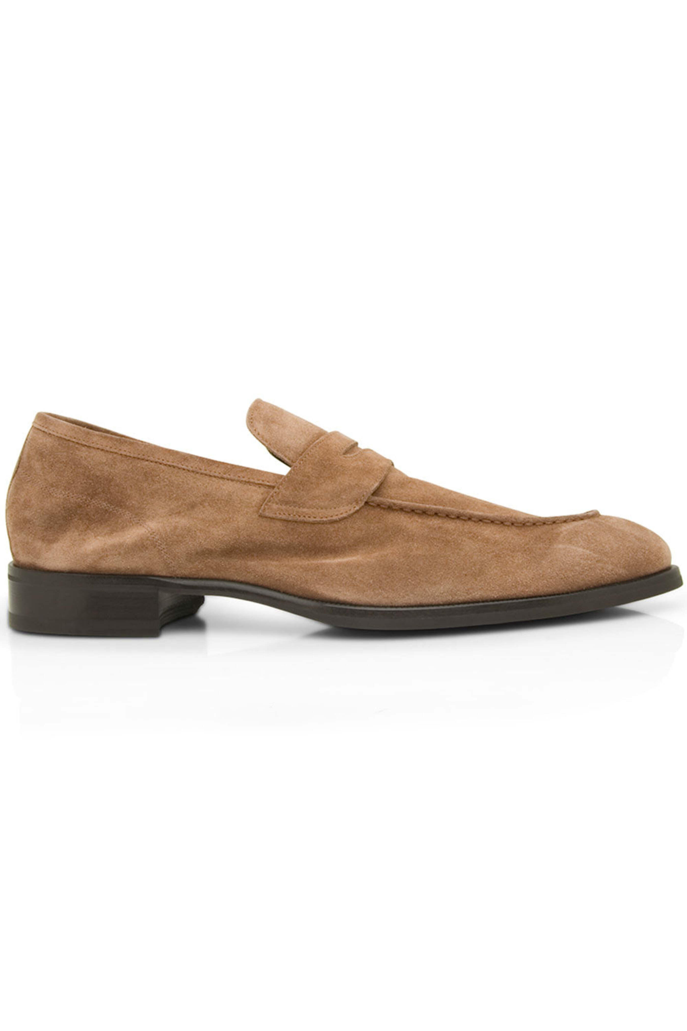 Scarpe di Bianco - Brera Suede Loafer in Farro