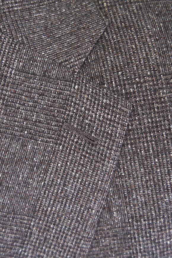 Atelier Munro Taupe Check Silk & Wool Suit - view 3