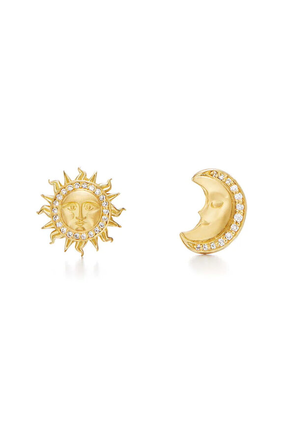 Temple St. Clair Sole Luna Stud Earrings