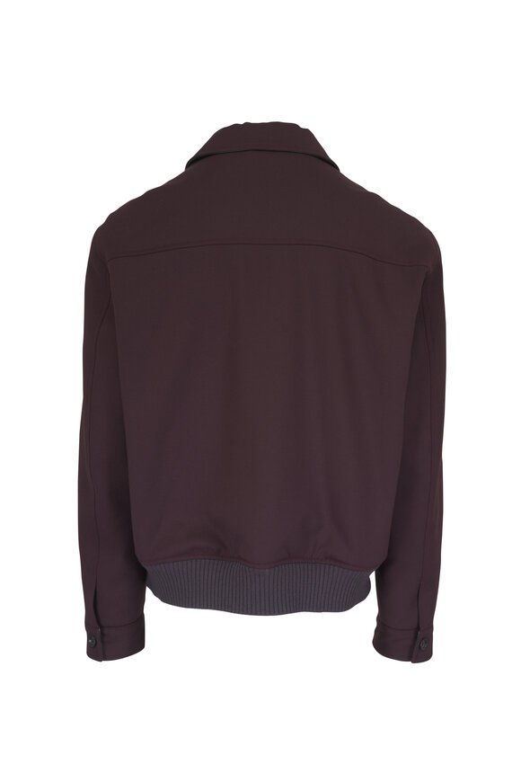 Isaia Dark Brown Wool Jacket - view 3