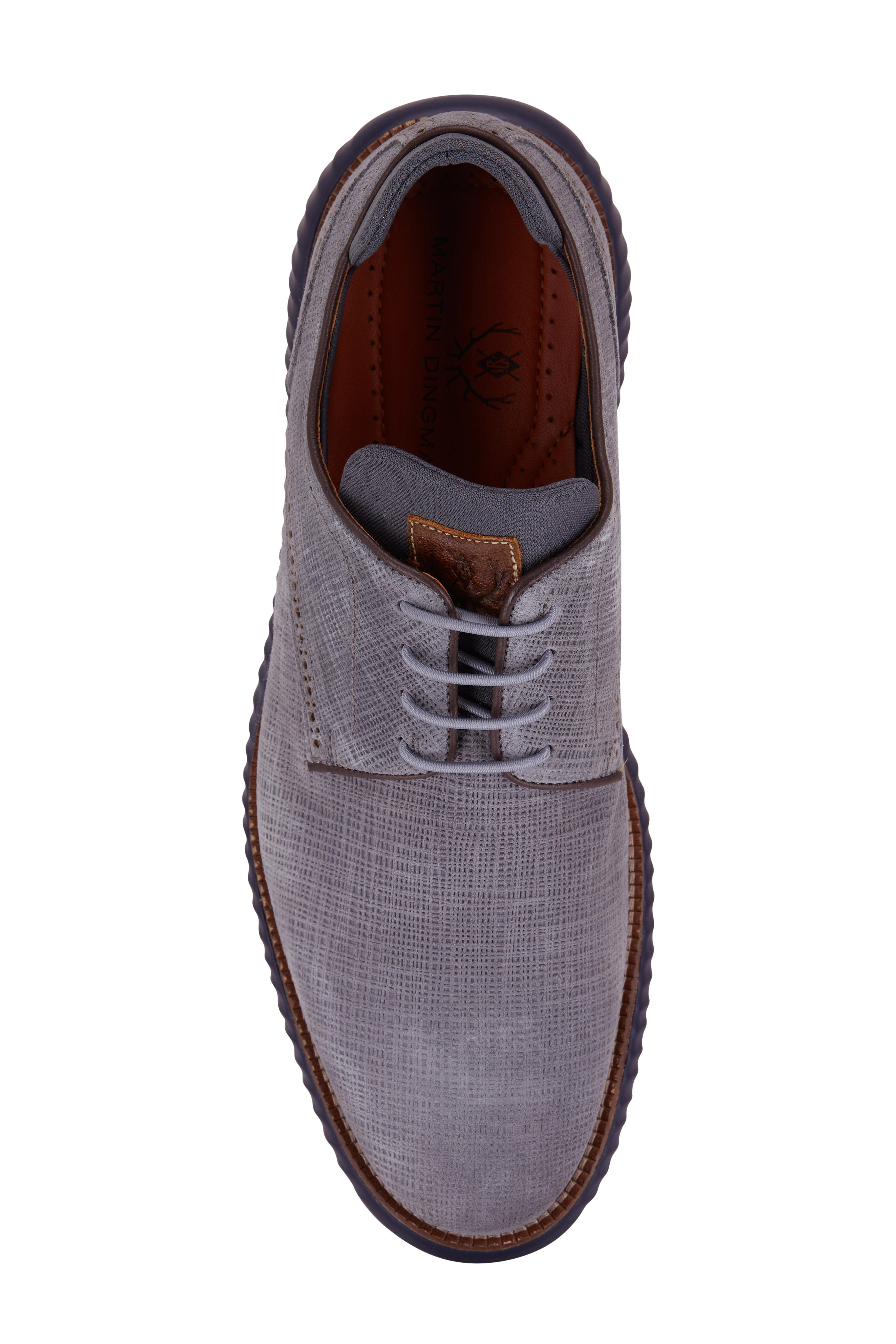 Martin Dingman - Countryaire Plaintoe Gray Suede Lace Up Shoe