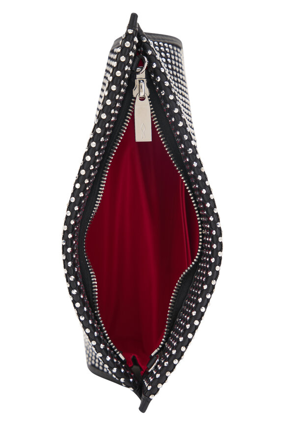 Christian Louboutin - Loubitwist Black & Silver Crystal Shoulder Bag 