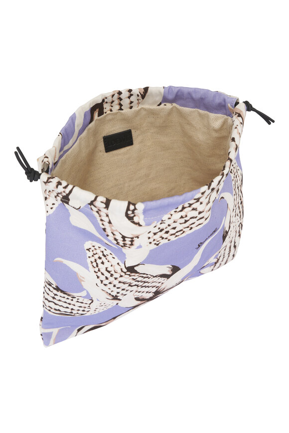 Loewe Small Purple Corn Print Drawstring Pouch - view 5